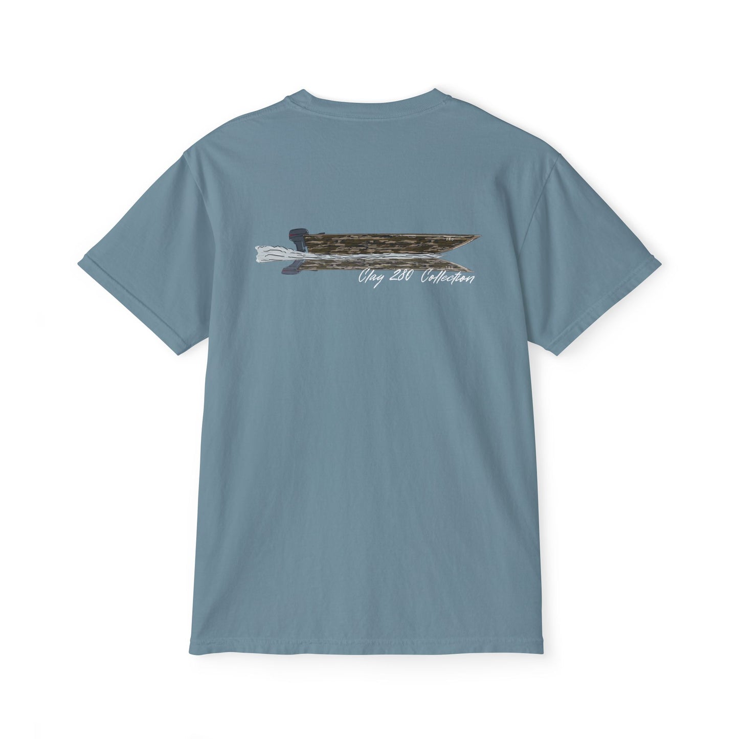 Pocket Tee | Camo Boat